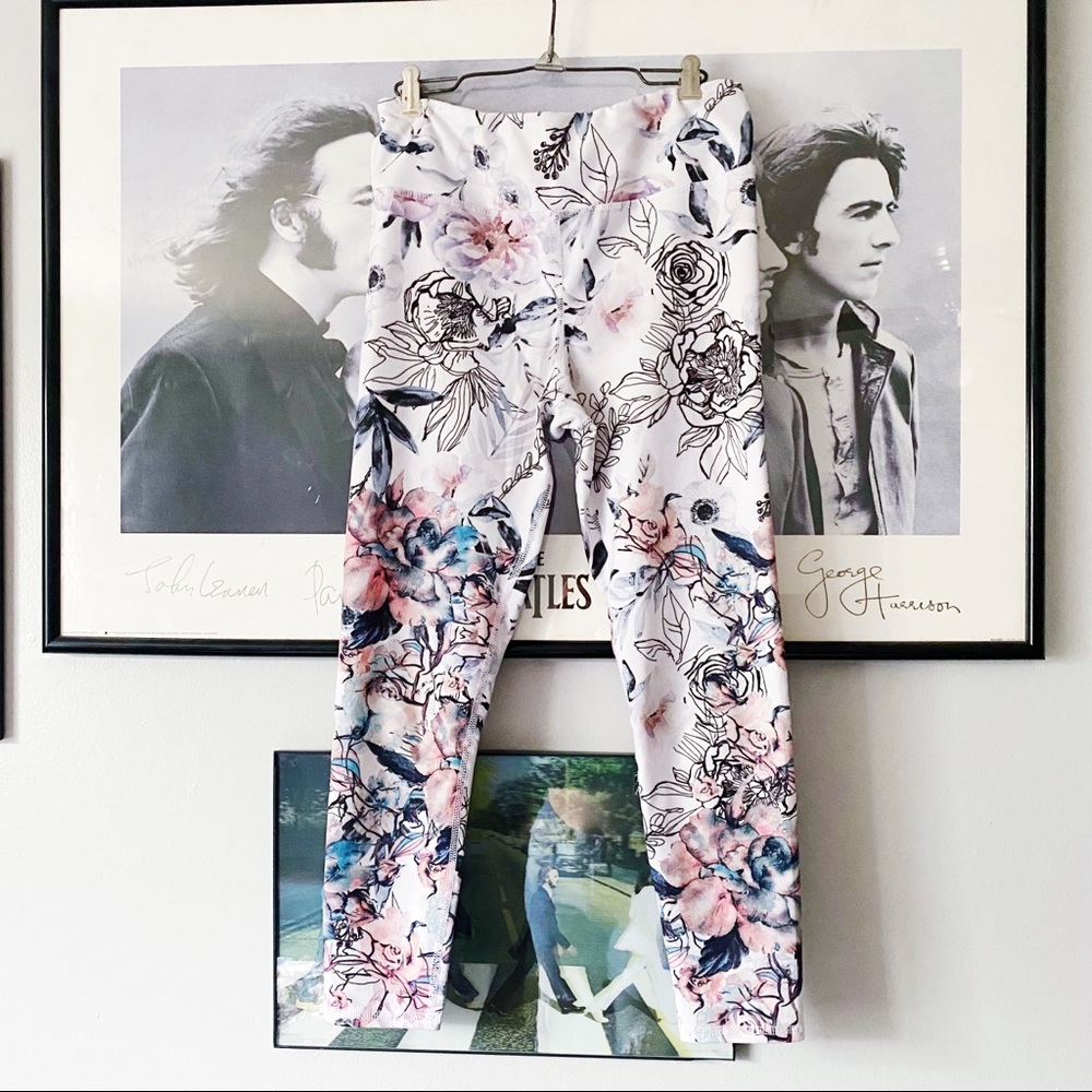 Evolution + Creation Rose + Poppy Print Leggings